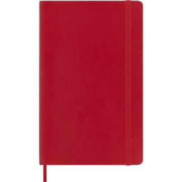 Moleskine Classic Soft Cover Notebook in Scarlet Red