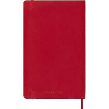 Moleskine Classic Soft Cover Notebook in Scarlet Red