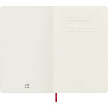 Moleskine Classic Soft Cover Notebook in Scarlet Red