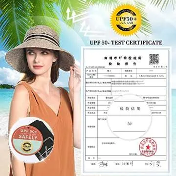 Trending Comhats Sun Hat for Women with Wide Brim SPF 50