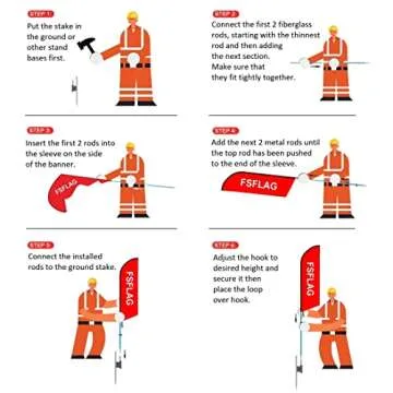 Open House Feather Flag Banner Kit for Real Estate Agents