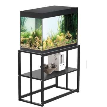 VOTZT 40 Gallon Fish Tank Stand - Aquarium Stand 40 Gallon, 36.5" x 18.5" x 29.5" Adjustable Reptile...
