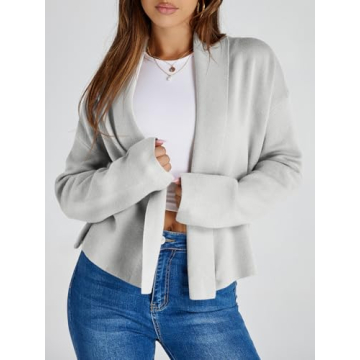 Cropped Cardigan for Women - Stylish and Cozy Layering Piece