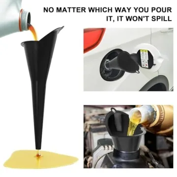 Long-Neck Oil Funnel - Ideal for Automotive Maintenance