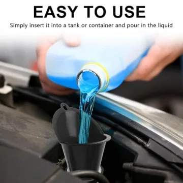 Long-Neck Oil Funnel - Ideal for Automotive Maintenance