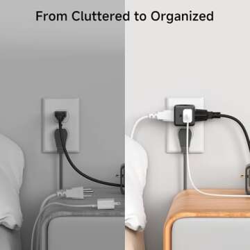 Cable Matters 3-Pack 3 Outlet Wall Adapter for Easy Power