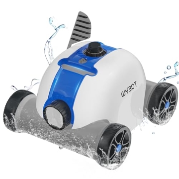 WYBOT 2024 Cordless Robotic Pool Cleaner, Automatic Pool Vacuum with Powerful Suction for Above/In-G...