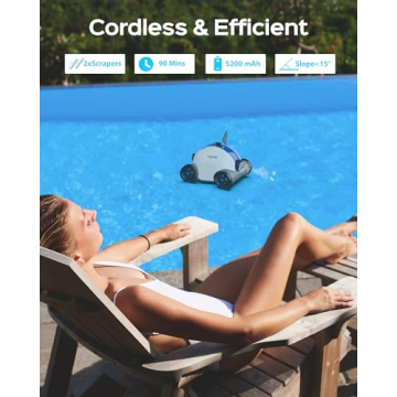 WYBOT 2024 Cordless Robotic Pool Cleaner with Suction
