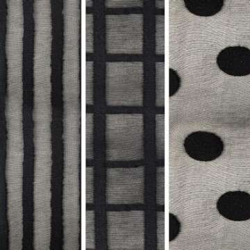 CALZITALY 3 Pairs Women Pop Socks, Sheer Everyday Ankle Socks in 3 Different Designs: Dots, Stripes and Geometric (One Size, Black)