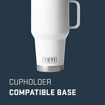 YETI Rambler 30 oz Travel Mug - Durable Stainless Steel Insulated Tumbler with Stronghold Lid