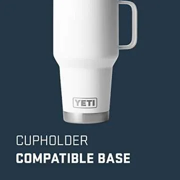 YETI Rambler 30 oz Travel Mug - Durable Stainless Steel Insulated Tumbler with Stronghold Lid