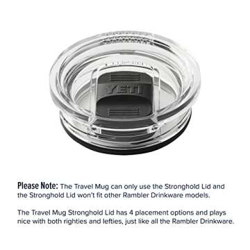 YETI Rambler 30 oz Travel Mug, Vacuum Insulated, White