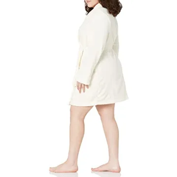 Amazon Essentials Women's Comfortable Plush Robe in Cream