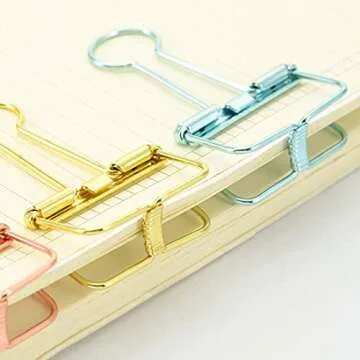 Hollow Out Paper Binder Clips - Elegant Office Supplies