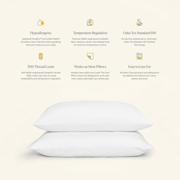 Cooling Pillow Covers with NASA Technology for Sleep