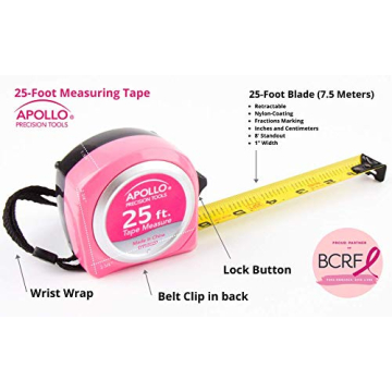 Stylish 25' Apollo Tools Measuring Tape for DIYers