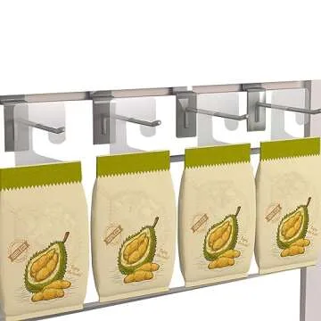 DGJM 300PCS 1-3/4" X 1" Hook Hole Self Adhesive Hanging Tabs Duty Clear Plastic Hang Tabs Tags Hook for Store Retail Display