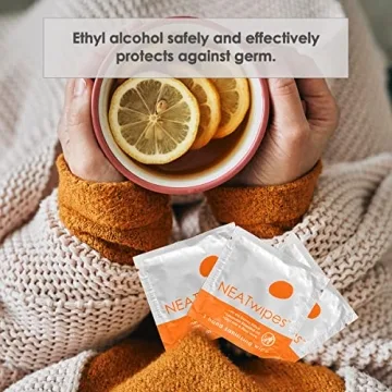NEATwipes Travel Size Biodegradable Hand Sanitizing Wipes