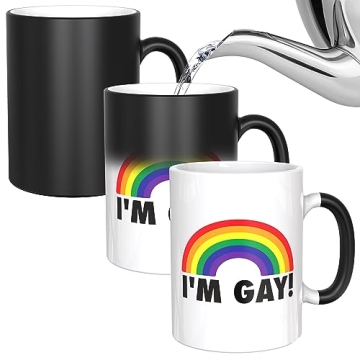 Funny I'm Gay Rainbow Heat Change Mug for Men