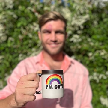 Funny I'm Gay Rainbow Heat Change Mug for Men