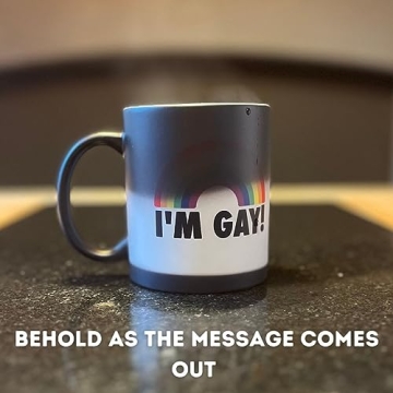 Funny I'm Gay Rainbow Heat Change Mug for Men