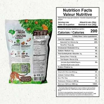 Floresta em Pé The True Organic Premium Brazil Nuts (32oz - 2lbs) Raw & Unsalted | KOSHER | Non-Gmo | Certified Organic | Fresh | Vegan | Gluten Free | Keto and Paleo Friendly | Sustainably Harvested