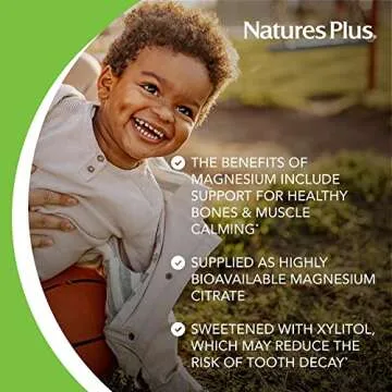 NaturesPlus Animal Parade MagKidz, Natural Cherry Flavor - 90 Animal-Shaped, Chewable Tablets - Pack of 2 - Bone & Muscle Health Support - Non-GMO, Vegan, Gluten Free, Sugar Free - 90 Total Servings