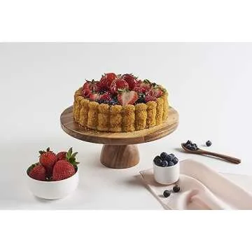 2 in 1 Wooden Cake Stand and Charcuterie Board