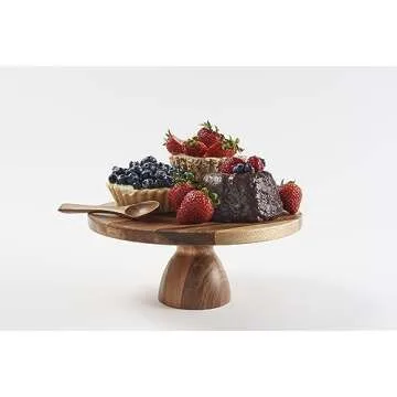2 in 1 Wooden Cake Stand and Charcuterie Board