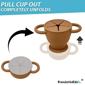 BraveJusticeKidsCo Snack Attack II Cup - Perfect for Toddler Snacks