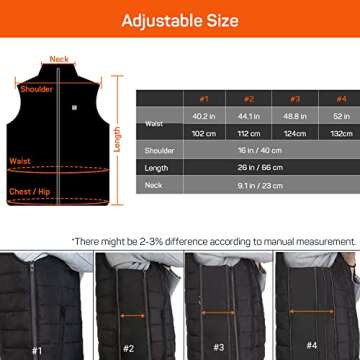 DR.PREPARE Heated Vest - Unisex Lightweight Electric Clothing
