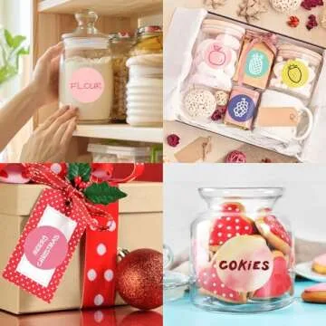 Yeaqee 9 Rolls 2 Inch Circle Thermal Label Stickers 750 Labels Bright Color Thermal Gradient Label Multi Purpose Thermal Stickers for Design DIY Logo Qr Code Name Tag Thank You Label (Bright Color)