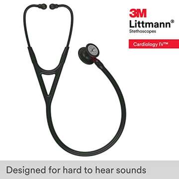3M Littmann Cardiology IV Diagnostic Stethoscope, 6200, More Than 2X as Loud*, Weighs Less**, Stainl...