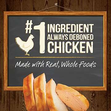 Merrick Power Bites Natural Soft And Chewy Real Meat Dog Treats, Grain Free Snack With Real Chicken Recipe - 6 oz. Bag