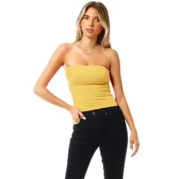 MixMatchy Women's Casual Summer Tube Top 3PACK - Stylish