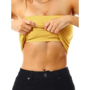 MixMatchy Women's Casual Summer Tube Top 3PACK - Stylish