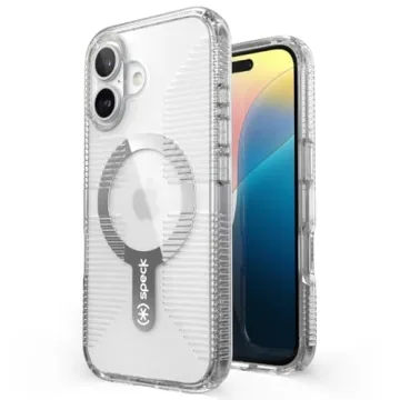 Speck Clear iPhone 16 Case - Slim & Crystal Clear Protection with MagSafe