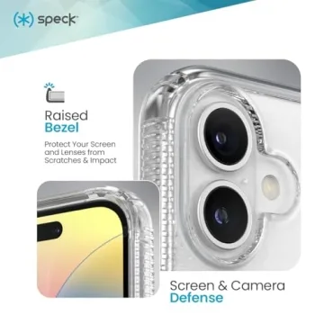 Slim Speck Crystal Clear iPhone 16 Case with MagSafe