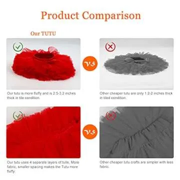 HOOLCHEAN Baby Girls Soft Tutu Skirt and Headband Set