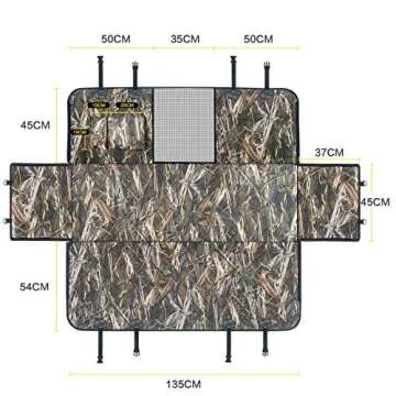 KIMHY Dog Car Seat Cover for Back Seat, Backseat Cover for Dogs in Car with Mesh Window, Dog Hammock for Car with Side Flaps, Durable & Waterproof Back Seat Pet Cover for Dogs Cars SUV