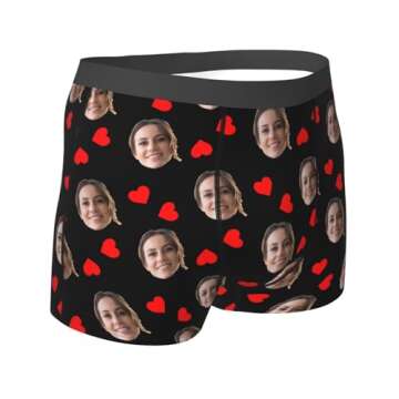 Personalized Boxers For Men Custom Boxers Custom Boxers For Men Valentines Day Gifts For Him Personalized Boxers S