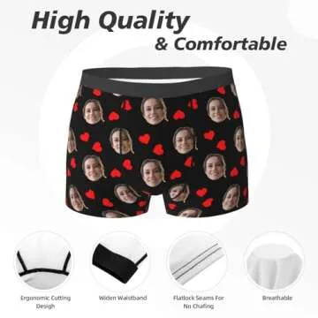 Personalized Boxers For Men Custom Boxers Custom Boxers For Men Valentines Day Gifts For Him Personalized Boxers S