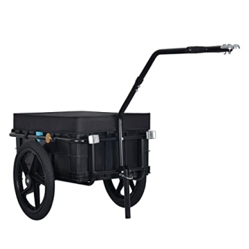 Veelar Tiggo 70L 2-in-1 Bike Cargo Trailer & Hand Cart - Durable, Multi-Functional