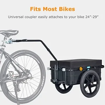 Veelar Tiggo 70L Bike Cargo Trailer Hand Cart Durable Multi-Functional