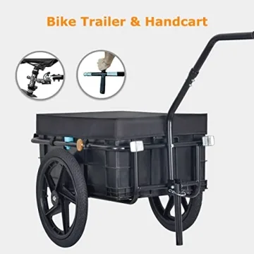 Veelar Tiggo 70L Bike Cargo Trailer Hand Cart Durable Multi-Functional