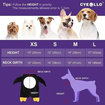 cyeollo Dog Halloween Costumes Funny Penguin Cosplay Halloween Party Outfits Clothes Pet Costume for Medium Dogs