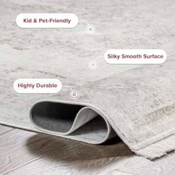 nuLOOM Cantrell Medallion 2x8 Runner Rug for Living Room Bedroom Dining Room Entryway Hallway Kitchen, Ivory/Beige