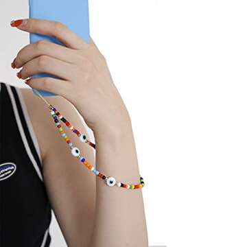 Vatogon Beaded Phone Strap Y2K Beaded Phone Charms Smiley Face Fruit Star Letter Pearl Handmade Rain...