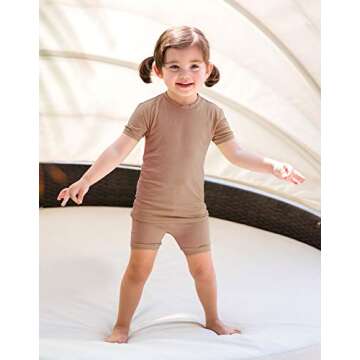 Vaenait Kids Short Sleeve Pajamas Set for Toddlers