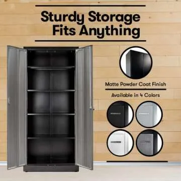 Fedmax Metal Garage Storage Cabinet | Durable Utility Locker
